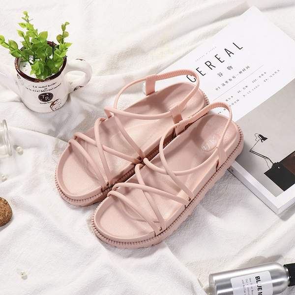 Cross-Strap Flat Sandals - Image 4