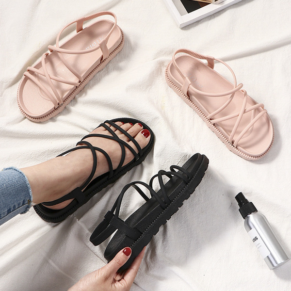Cross-Strap Flat Sandals - Image 7