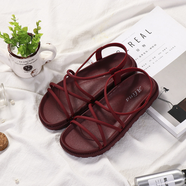 Cross-Strap Flat Sandals - Image 5