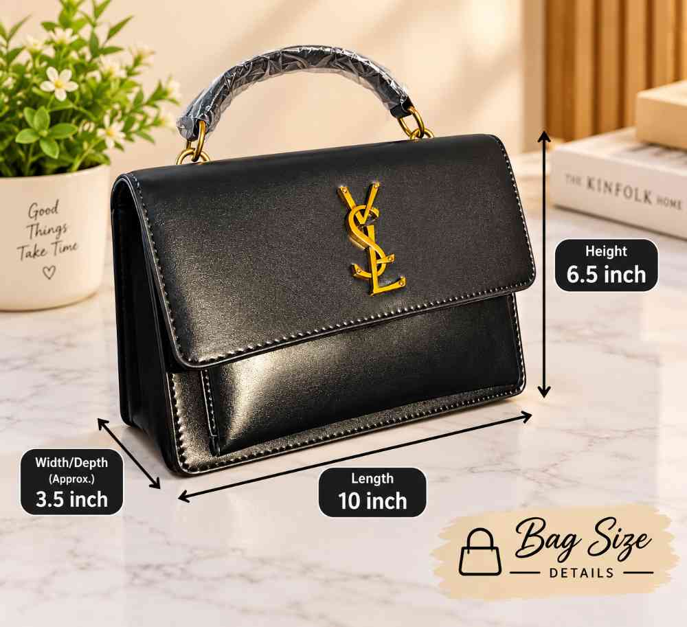Elegant Handbag - Black - Image 3